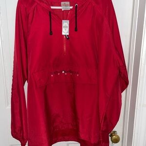 Vintage Disney Store American Sport windbreaker/Jacket. Embroidered Size XL Red